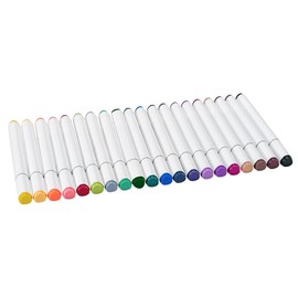 Ideen mit Herz Duo Marker | Sort 2 | with 2 Tips | Twin | Water-Based Colouring Pens | Felt Tip Pens | Fibre Tip Pens | Airbrush Pen | Pack of 20