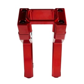 M Maintenanse 1.0" Pullback Handlebar Risers for Harley Street Bob Low Rider S ST 2018-2023 (Red, 6 Inches)