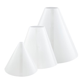 Exzycke 3PCS Original Design 360 Light Cone Photo Light Flash Diffuser for Small Product, Diffusion Photography Shooting Reflective, Alternative to Photo Box for Jelwery Cosmestics