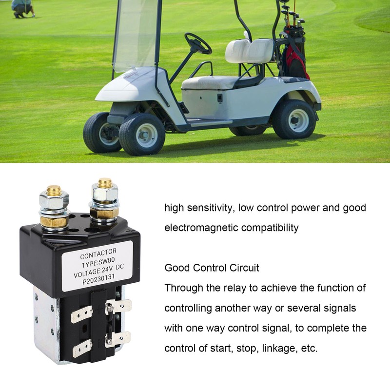 24V Contactor Relay Metal Alloy 100A High Performance Replacement for