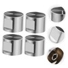 Mipcase 4pcs Metal Gas Stove Knobs Ergonomic Control Replacement for