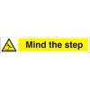 Seco Mind The Step Sign, 300mm x 50mm - 1mm