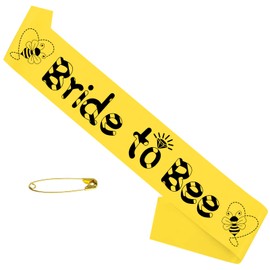 JXYCBZYing Bride To Bee Bachelorette Sash, Yellow Black Bride To Be Sash for Bee Bridal Shower Bachelorette Wedding Engagement Party Supplies Decorations, Ideas, Gifts, Favors