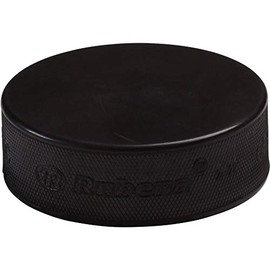 Rubena Unisex - Adult PUCK-6600001 Ice Hockey Puck, Black, 1 Size