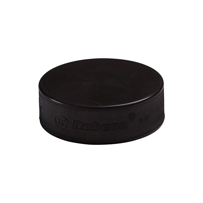 Rubena Unisex - Adult PUCK-6600001 Ice Hockey Puck, Black, 1
