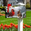 Winter Mailbox Covers Cardinal Bird Mailbox Cover Magnetic Christmas Red