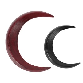 2pcs Moon Hair Fork Elegant Exquisite Moon Hairpin Hair Styling Tool Brown Red Large Black Small