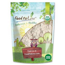 Food to Live Gluten Free Organic Amaranth Flour, 8 Ounces – Non-GMO Whole Grain Flour, Vegan Fine Meal, Bulk Powder. High in Fiber, Protein. Great for Cooking, Baking, and as Thickener