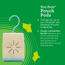 EarthKind Pouch Pod - Protective Pouch Holder for Stay Away Pest Repellent Pouches - Holder Extends Pouch Life up to 3X for Pantries, Closets & More