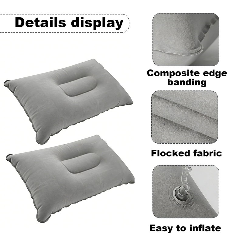 ChainYao 2 PCS Ultralight Inflatable Camping Pillows, Compact Portable Blow