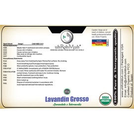 Certified Organic Lavandin Grosso Essential Oil || USDA Certified Lavandin Grosso || Spain - (4 oz)