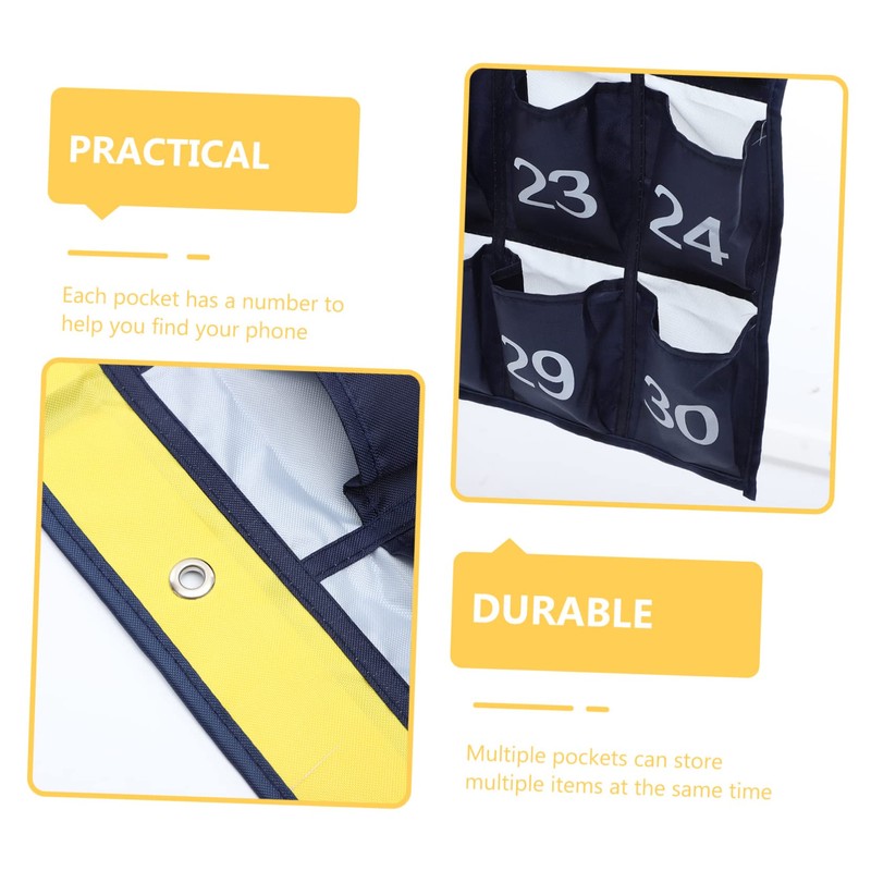 DOITOOL Wall Hanging Cell Phone Storage Bag Multi Pocket Organizer