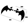 Black Bat Bat Sticker Seal Emblem