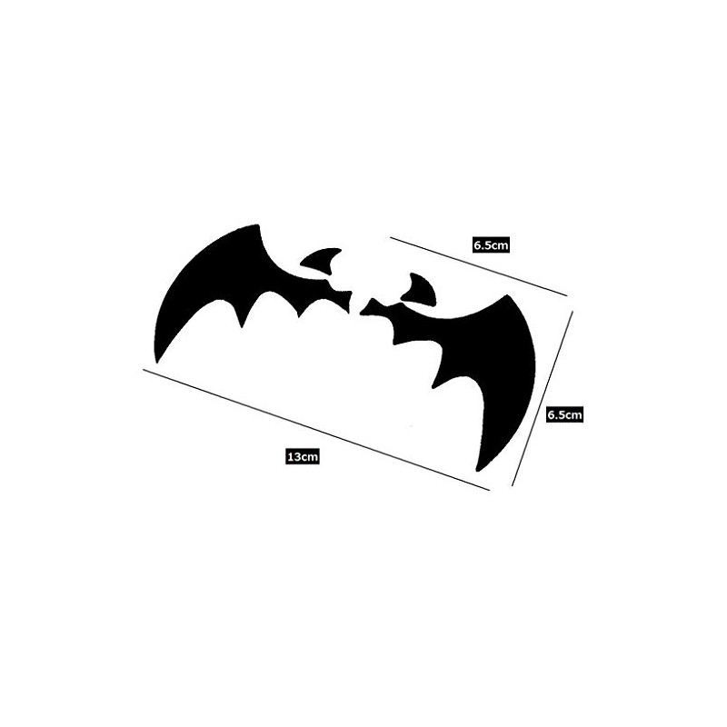 Black Bat Bat Sticker Seal Emblem