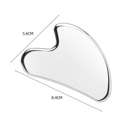 2 Pcs Gua Sha Facial Tools, Heart Shaped Guasha Tool Stainless Steel Face Sculpting Tool