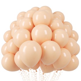 Voircoloria 110pcs Blush Balloons 12inch Nude Latex Party Balloons for Graduation, Wedding, Birthday, Bridal Shower, Baby Shower, Boho Theme Party, Anniversary Party Decorations