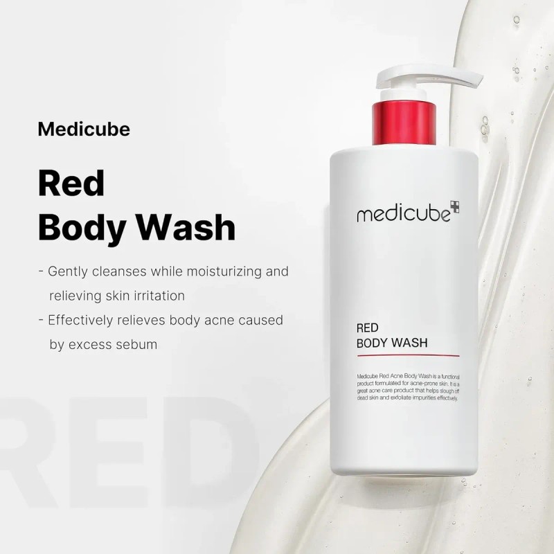 Medicube Gel De Baño Red Acné Limpiador Hidratante Y Ph