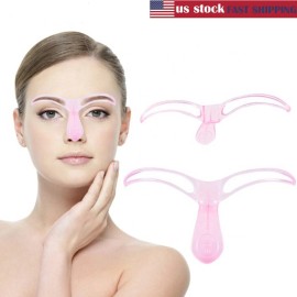 Unbranded 3PCS Eyebrow Shaper Makeup Reusable Template Tool DIY Brow Arch Shaping Stencil
