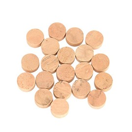 Bnineteenteam Trumpet Trombone Repairing Cork Pads,20Pcs 9.5mm Trumpet Water Key Spit Value Cork Replacement Accessory Part