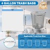 4 Gallon Trash Bags Drawstring, Small Trash Bags Tear-Free, 4