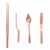 4 Pcs Stainless Steel Kitchen Chef Cooking Tweezers Precision Tongs