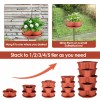 iMounTEK 5Tiers Stackable Planter Garden Tower Vertical Planter for Yard