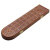 Juegoal Wood Cribbage Board Game Set 3 Tracks with Metal