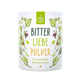 BitterLiebe® Bitterstoffe Pulver 100g mit Ingwer Kurkuma Pulver I Smoothie Pulver und Superfood für viele leckere Rezepte I Bitterkräuter Greens Powder