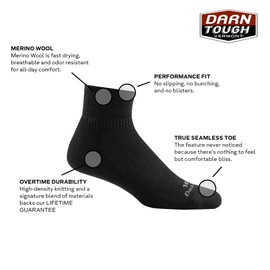 Darn Tough Tactical SOCKSHOSIERY メンズ US サイズ: S カラー: ブラック