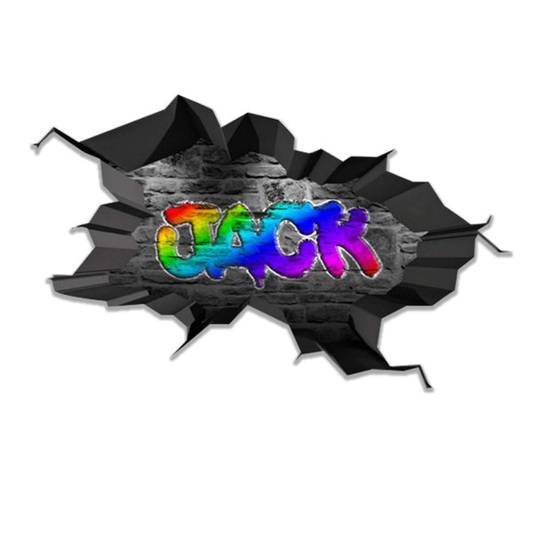 MySticky Custom Name Wall Decal 3D Graffiti | Personalized Art