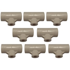 Stevens Lake Parts (8) Water Drinker PVC Fitting Fits Universal Poultry/Chicken Drinker Models