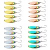 5PCS 1.65in Fishing Lures Fishing Spoons Saltwater Treble Hooks Lures