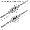 Sourcing Map Adjustable Tap Wrench Handle for Metric M1-M10 W1/16-3/8,
