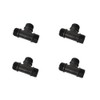 PP Threaded Fitting Screw Fitting T-Piece Black PN10 Fittings AG