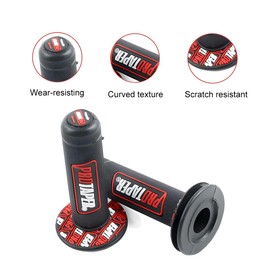 CGEAMDY 2 Pieces Motorcycle Rubber Handlebar, Universal Handlebar Motocross Grip Handlebar, Gel Grip for Motorcycle Handlebars, Gel Motorcycle Grips Rubber Universal, Motocross Grip Rubber Handlebar