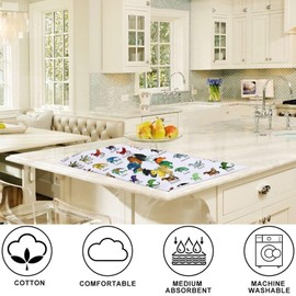 LEVLO Wings Fire Darkstalker Kitchen Towel Wings Fire Novel Gift Dragon Tribes Tea Towel Fire Dragon Bookish Housewarming Gift (Dragon Towel)