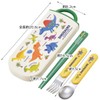 Skater TACC2AG-A Trio Set, Chopsticks, Spoon, Fork, Dinosaurus, Picture, Antibacterial,