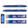 Pilot Frixion clicker rollerball pen, 0.7 mm, blue