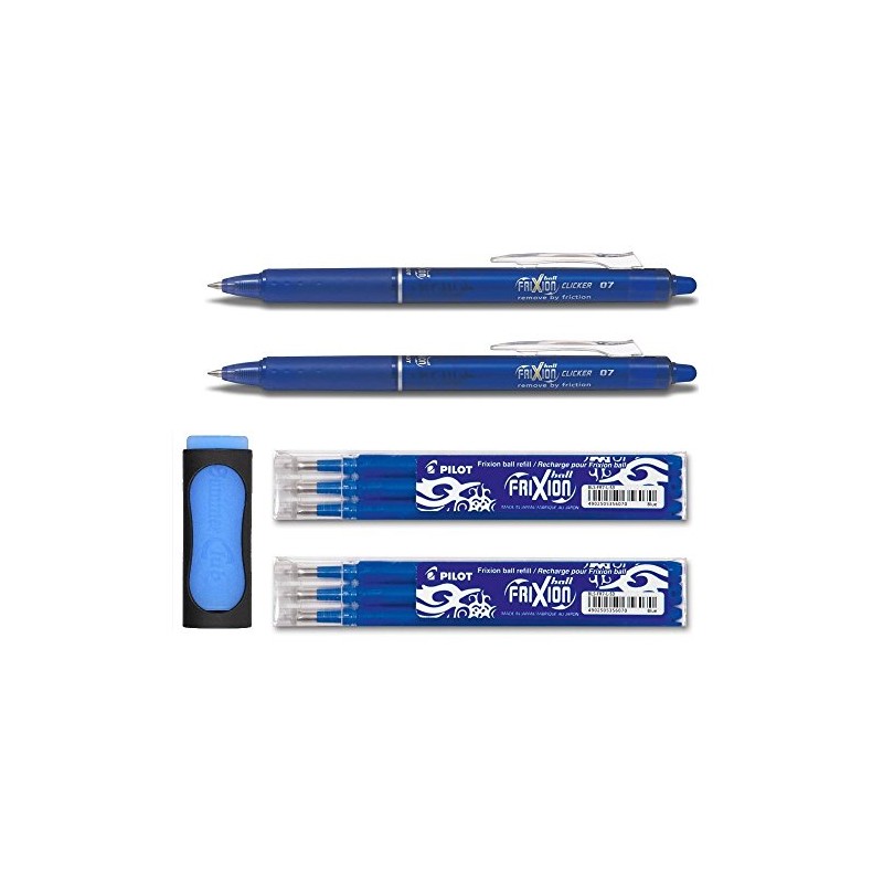 Pilot Frixion clicker rollerball pen, 0.7 mm, blue