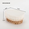 YAHUAN Round Bread Basket Serving Woven Bread Baskets Wicker Basket