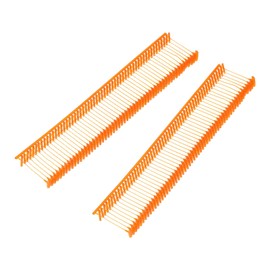 QUARKZMAN Standard Tagging Fasteners, Plastic Regular, Standard Label Price Labelling Barbs for Clothing Price Labelling Barbs 15 mm/0.59 Inches, Pack of 1000 Orange