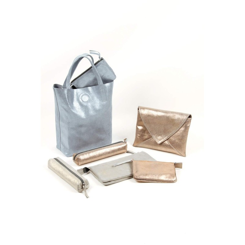 Clairefontaine Plume 400050C Folder (Lambskin Suede with Mother of Pearl