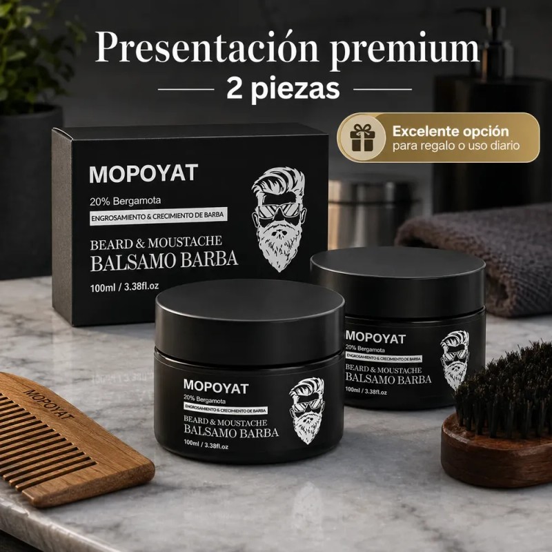 Kit 2 Unidades Balsamo Para Crecer La Barba Al 20%