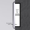 VARILIGHT | Brushed Steel | Classic | Single Blank Plate
