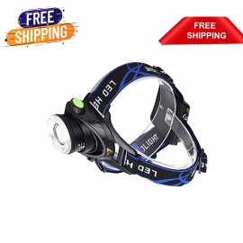 HEAD USB LED Chargeable Headlight Head Torch Light Flashlight Zoom Spotlight Durabl
