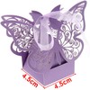 50 Pcs Butterfly Laser Cut Favor Boxes DIY Wedding Birthday
