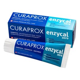 Pasta Dental Curaprox Enzycal Zero 75 ml - Libre de Flúor, Menta y SLS