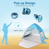 TOBTOS UPF 50+ Pop Up Beach Tent, Beach Umbrella, Automatic