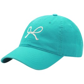 Trendy Bow-Tie Baseball Cap for Women Trucker Hats Y2k Adjustable Fashion Sun Hat with Visor for Hiking & Travel Green