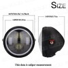 Headlight Motorcycle Mini Type LED Projector Angel Ring Harley Universal